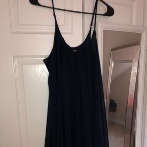 Forever 21 Flowy Long Navy Blue Dress